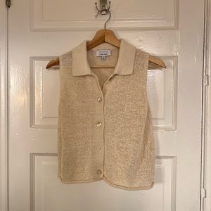 & other stories cream sweater vest